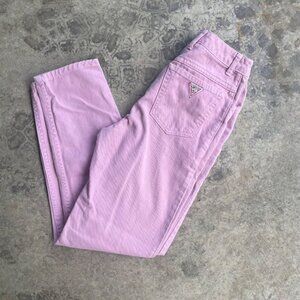 Vintage Kids 90s Pastel Pink Guess Skinny Jeans 22.5 in